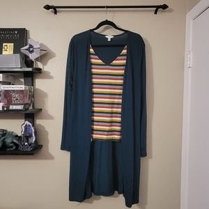 Time and Tru Open Front Cardigan